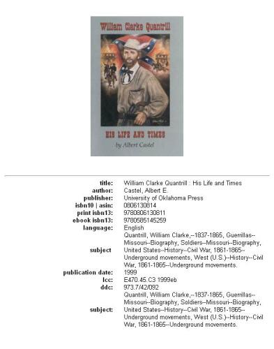 ﻿ویلیام کلارک کوانتریل: زندگی و زمانه او