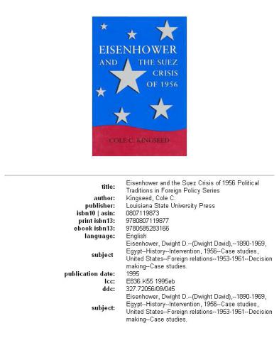 ﻿آیزنهاور و بحران سوئز 1956