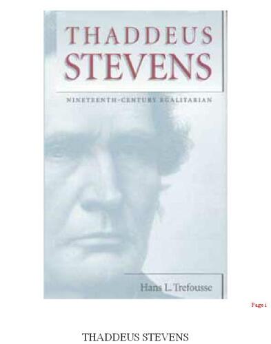 ﻿تادئوس استیونز: برابری طلب قرن نوزدهم