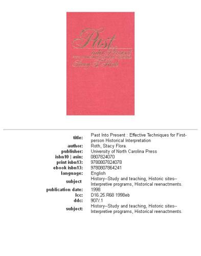 ﻿گذشته تا حال: تکنیک های مؤثر برای تفسیر تاریخی اول شخص