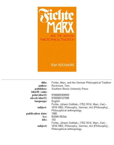 ﻿فیشته، مارکس و سنت فلسفی آلمانی