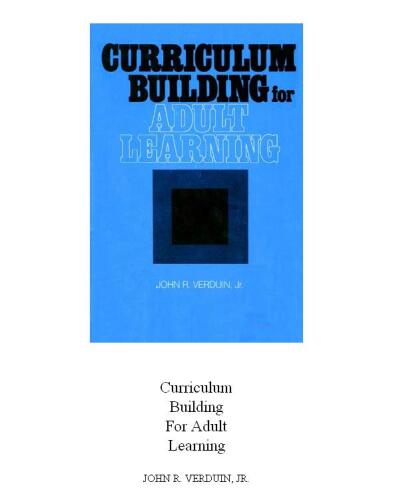 ﻿ساخت برنامه درسی برای یادگیری بزرگسالان