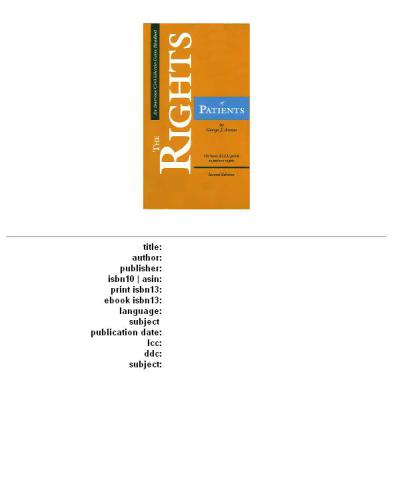 ﻿حقوق بیماران: راهنمای اساسی ACLU برای حقوق بیمار