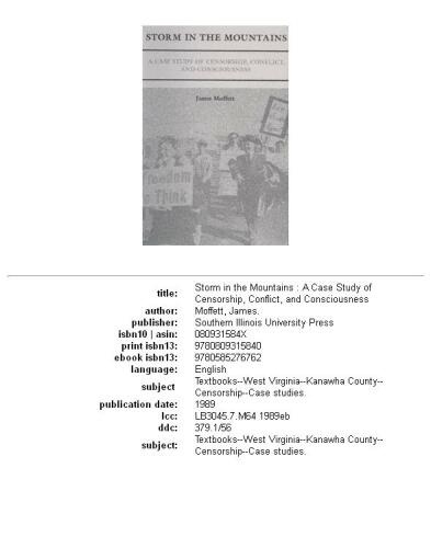 ﻿طوفان در کوهستان: مطالعه موردی سانسور، درگیری و آگاهی