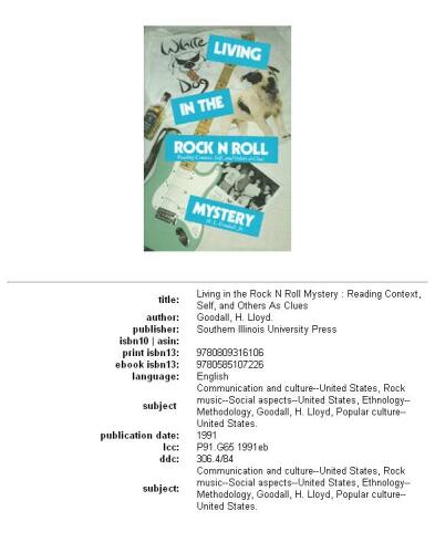 ﻿زندگی در راز راک اند رول: خواندن متن، خود و دیگران به عنوان سرنخ