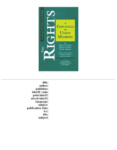 ﻿حقوق کارمندان و اعضای اتحادیه: راهنمای اساسی ACLU در مورد حقوق کارمندان و اعضای اتحادیه