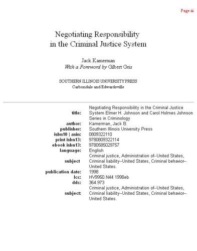 ﻿مسئولیت مذاکره در نظام عدالت کیفری