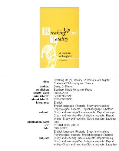 ﻿شکستن (در) کلیت: لفاظی خنده