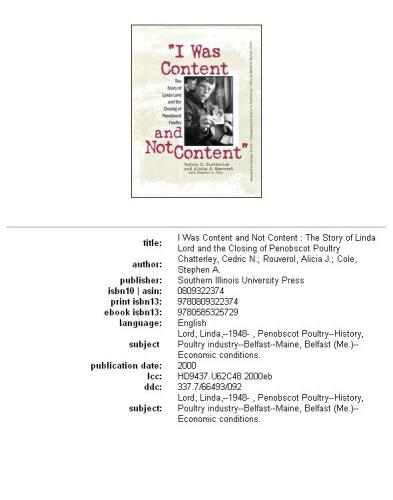 ﻿من راضی بودم نه راضی: داستان لیندا لرد و بسته شدن Penobscot Poultry
