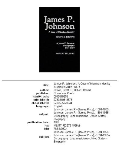 ﻿جیمز پی جانسون: یک مورد هویت اشتباه