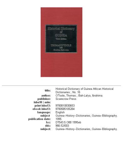 ﻿فرهنگ لغت تاریخی گینه