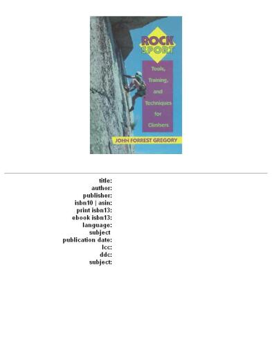 ﻿ورزش سنگ: ابزار ، آموزش و فنون برای کوهنوردان