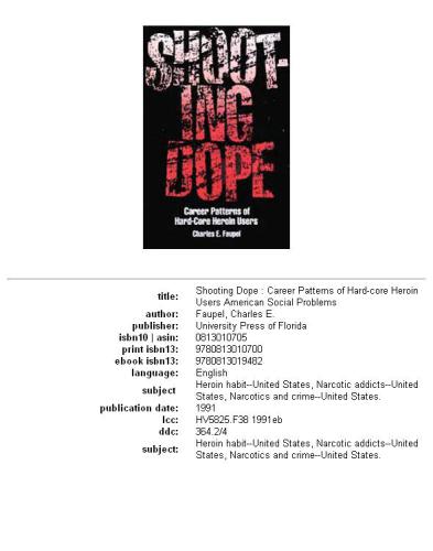 ﻿دوپ تیراندازی: الگوهای شغلی مصرف‌کنندگان سخت‌کوه هروئین