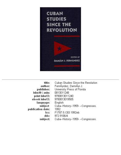 ﻿مطالعات کوبا پس از انقلاب