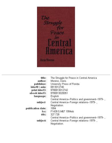 ﻿مبارزه برای صلح در آمریکای مرکزی