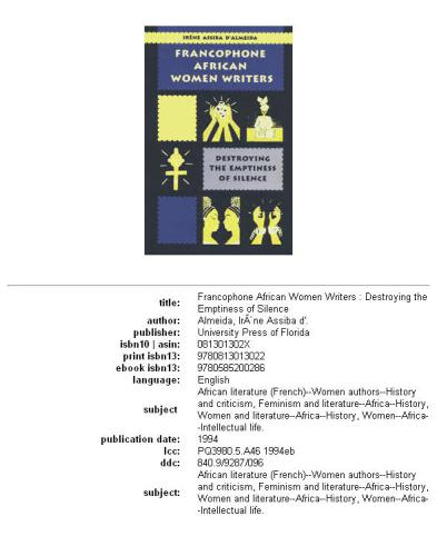 ﻿نویسندگان زن آفریقایی فرانسوی زبان: از بین بردن پوچی سکوت