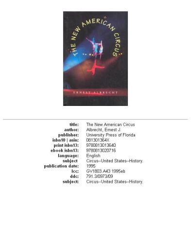 ﻿سیرک جدید آمریکا