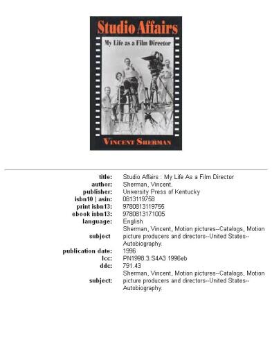 ﻿امور استودیو: زندگی من به عنوان یک کارگردان