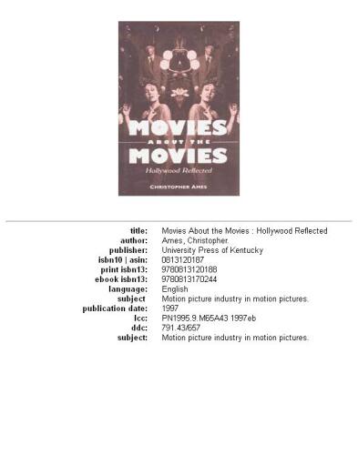 ﻿فیلم در مورد فیلم: هالیوود منعکس شده است