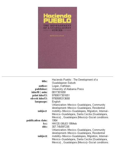 ﻿Haciendo pueblo: توسعه حومه گوادالاخاران