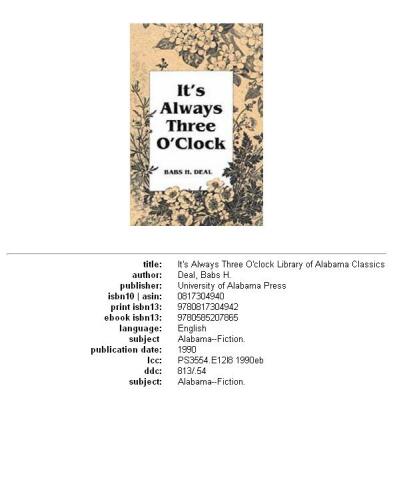 ﻿همیشه ساعت سه است