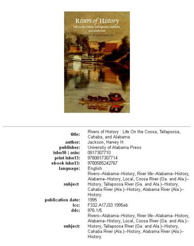 ﻿رودخانه های تاریخ: زندگی در کوزا، تالاپوسا، کاهابا و آلاباما