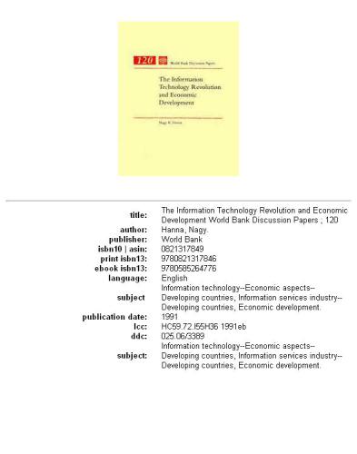 ﻿انقلاب فناوری اطلاعات و توسعه اقتصادی، بخش‌های 63-120