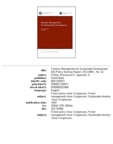 ﻿مدیریت جنگلداری برای توسعه پایدار، صفحه 75