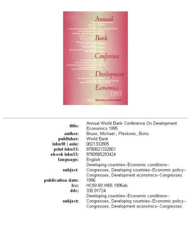 ﻿کنفرانس سالانه بانک جهانی در مورد اقتصاد توسعه، قسمت 489