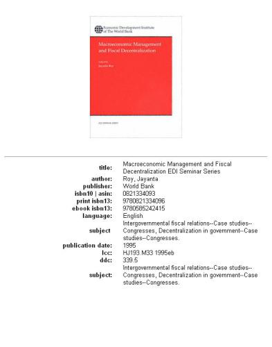 ﻿مدیریت کلان اقتصادی و تمرکززدایی مالی، قسمت 35