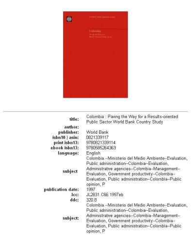 ﻿کلمبیا: هموار کردن راه برای یک بخش عمومی نتیجه‌گرا