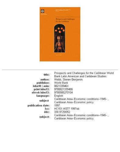 ﻿چشم انداز و چالش ها برای کارائیب