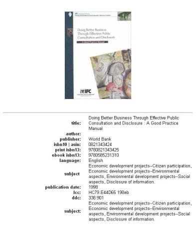 ﻿انجام تجارت بهتر از طریق مشورت و افشای عمومی م :ثر: یک راهنمای عملی خوب