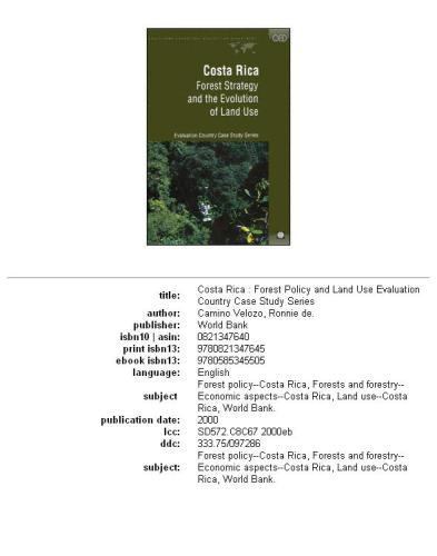 ﻿کاستاریکا: استراتژی جنگل و تکامل استفاده از زمین