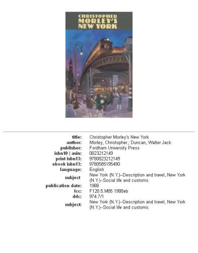 ﻿نیویورک کریستوفر مورلی