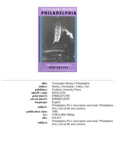 ﻿فیلادلفیا کریستوفر مورلی