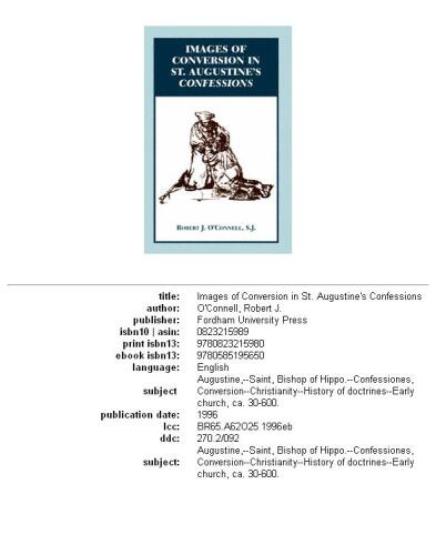 ﻿تصاویر تبدیل در اعترافات سنت آگوستین