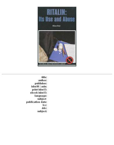 ﻿ریتالین: استفاده و سوء استفاده از آن