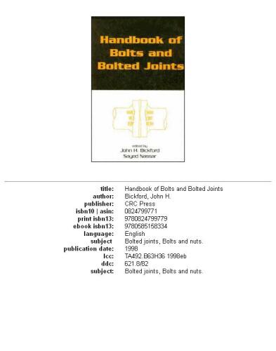 ﻿راهنمای پیچ و مهره و اتصالات پیچ و مهره ای