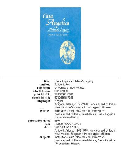 ﻿Casa Angelica: میراث آرلین