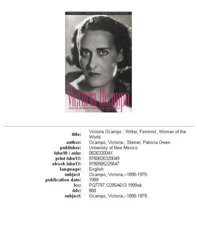 ﻿ویکتوریا اوکامپو: نویسنده، فمینیست، زن جهان