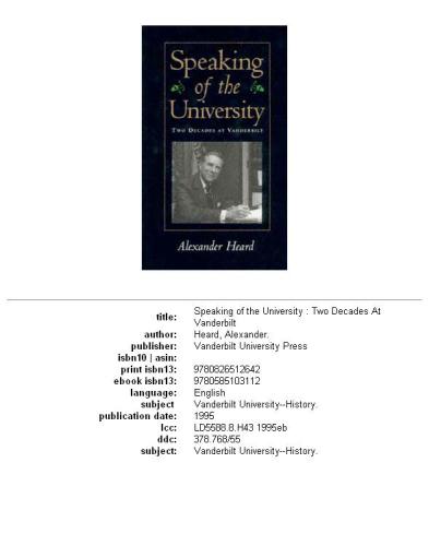 ﻿صحبت از دانشگاه: دو دهه در واندربیلت