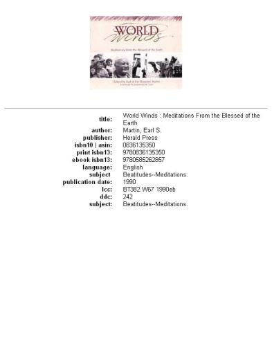 ﻿بادهای جهان: مراقبه هایی از سعادت زمین