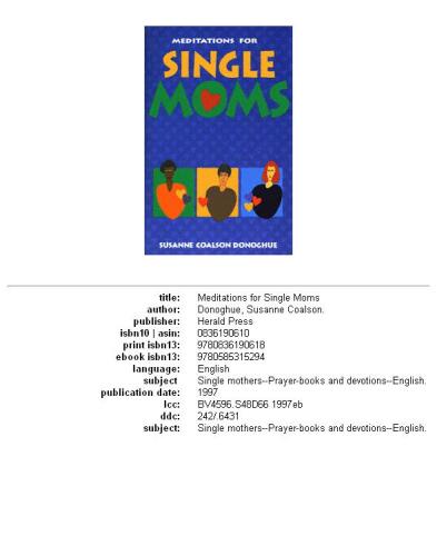 ﻿مدیتیشن برای مادران مجرد