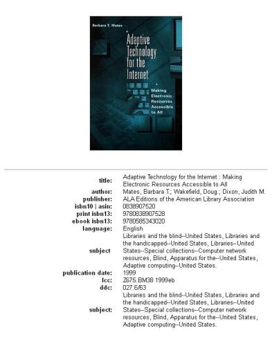 ﻿فناوری تطبیقی ​​برای اینترنت: دسترسی به منابع الکترونیکی برای همه