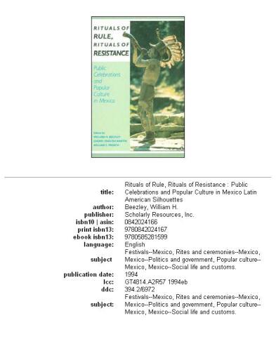 ﻿آیین های حکومت، آیین های مقاومت: جشن های عمومی و فرهنگ عامه در مکزیک