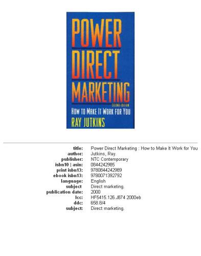 ﻿بازاریابی مستقیم قدرتمند: چگونه می توان آن را برای شما کارآمد کرد