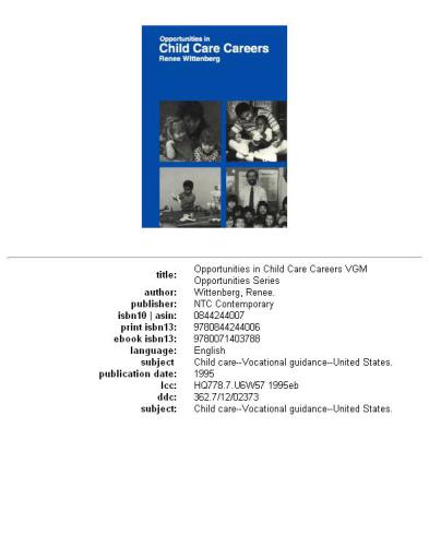 ﻿فرصت ها در مشاغل مراقبت از کودک