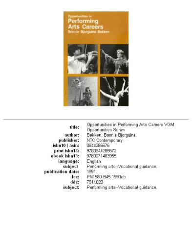 ﻿فرصت های شغلی هنرهای نمایشی