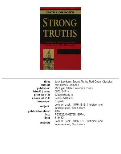 ﻿حقایق قوی جک لندن